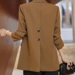 New Arrival Autumn Winter Women Ladies Blazer Green Black Coffee Female Long Sleeve Single Breasted Solid Casual Jacket 