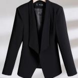 Fashion White Black Khaki Solid Ladies Blazer Women Female Business Work Wear Long Sleeve Formal Jacket Coat For Spring 