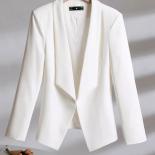 Fashion White Black Khaki Solid Ladies Blazer Women Female Business Work Wear Long Sleeve Formal Jacket Coat For Spring 