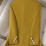 Yellow Khaki Black Office Ladies Blazer And Jacket Women Female Solid Long Sleeve Business Work Wear Formal Coat