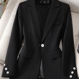 Yellow Khaki Black Office Ladies Blazer And Jacket Women Female Solid Long Sleeve Business Work Wear Formal Coat