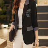 Fashion Women Blazer Ladies Khaki White Black Female Single Button Casual Jacket For Summer Spring