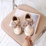 2024 New Kids Fashion Pu Leather Shoes Girls Bow Pearls Princess Shoes Kids Casual Short Boots Baby Warm Plush Cotton Sh
