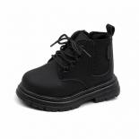 2024 Autumn Winter Girls Boots New Soft Bottom Kids Short Boots Plush Warm Baby Toddler Boy Shoes Non Slip Casual Shoes 