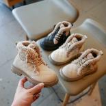 Stivali da neve per bambini Nuovo 2024 Inverno Peluche Scarpe di cotone calde Ragazzi Ragazze Moda Plaid Stivaletti Bambini Anti