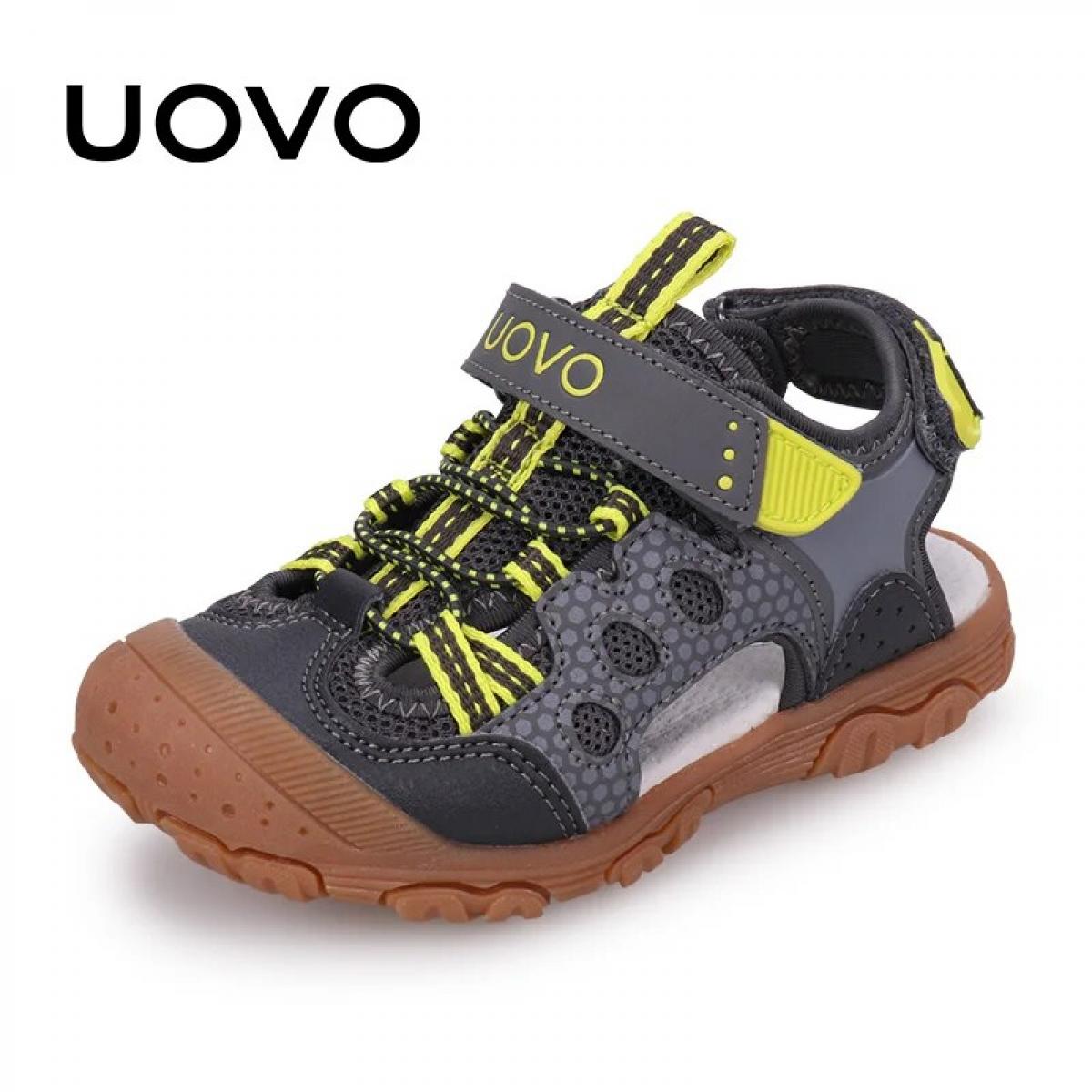 Uovo New Arrival Children Fashion Footwear Soft Durable Rubber Sole Kids Shoes Comfortable Boys Sandals With #2434  Sand
