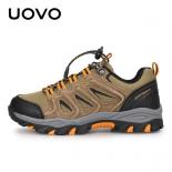 Uovo New Style Boys' Running Shoes Ourdoor Jogging Trekking Sneakers Lace Up Athletic Shoes Comfortable Light Soft 33 39