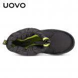 Uovo  New Shoes For Boys And Girls High Quality Fashion Kids Winter Boots Warm Snow Children's Footwear Size #30 38boots