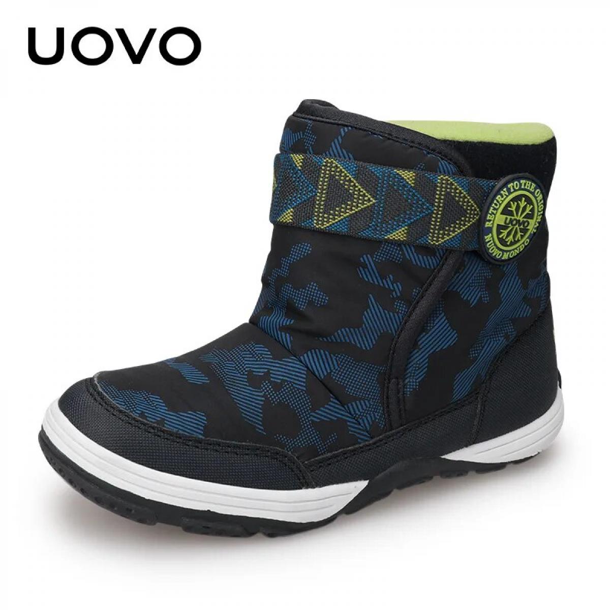 Velvet Snow Boots  Velvet Shoes  Uovos Shoes  Fashion Boots  2023 New Kids Warm Shoes  