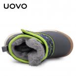 Uovo 2023 botas de nieve para niños, calzado de invierno para niños y niñas, zapatos cálidos de moda para niños pequeños, talla 