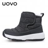 الشتاء حذاء من الجلد للأطفال Uovo جديد وصول أحذية دافئة موضة أفخم الفتيان والفتيات الثلوج الأحذية حجم #30 36 الأحذية