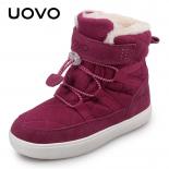 أحذية Uovos أحذية الفتيات أحذية أحذية الموضة أحذية الشتاء الجديدة للأطفال أزياء الثلوج الأطفال