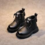 2024 Otoño Invierno botas cortas para bebés zapatos para niños botas de cuero para niños botas de moda para niñas pequeñas botas