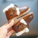 Wool Plush Soft Sole Baby Shoes 2024 Winter Non Slip Ankle Boots Girls Boys First Walking Shoes Toddler Cotton Padded Bo