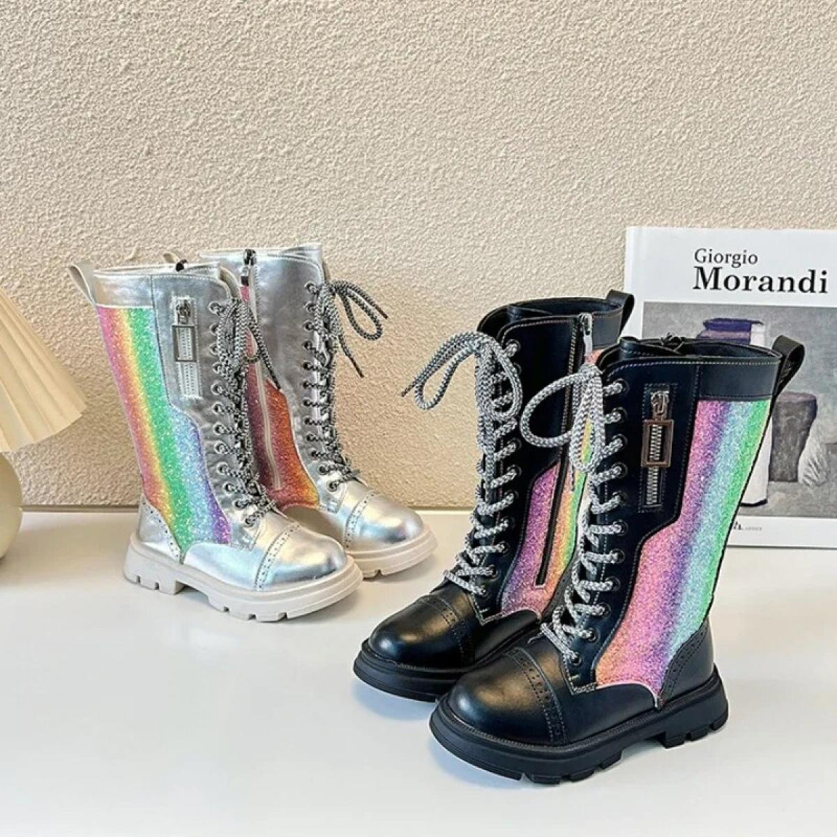 Botas plateadas deals para niña