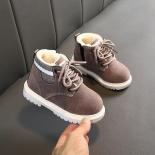 ילדים נעלי קז'ואל חדשות 2024 סתיו חורף מגפי בנים נעלי אופנה ספורט ריצה נעלי ריצה רכות נגד החלקה בנות תינוקות