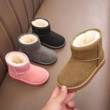 موضة الأطفال حذاء كاجوال للبنات بنين القطن الثلوج أحذية جديدة 2024 شتاء دافئ أفخم أحذية أطفال طويلة الرقبة أحذية رياضية الحجم