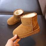 Fashion Children Casual Shoes For Girls Boys Cotton Snow Boots New 2024 Winter Warm Plush Kids Boots Boys Sneakers Size 