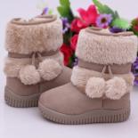 Botas de nieve para niños y niñas, botas cómodas y gruesas y cálidas para niños, botas de algodón antideslizantes de princesa S,