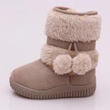 Kids Girls Snow Boots New 2024 Winter Comfortable Thick Warm Kids Boots Plush Cute Boys Cotton Boots Non Slip Princess S
