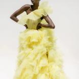 Formal Occasion Dresses One Shoulder High Slit Prom Party Dress Yellow Long Formal Occasion Dresses 2023 Pleated Tulle E
