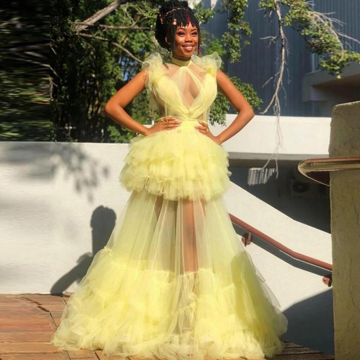 Girls yellow party dresses discount