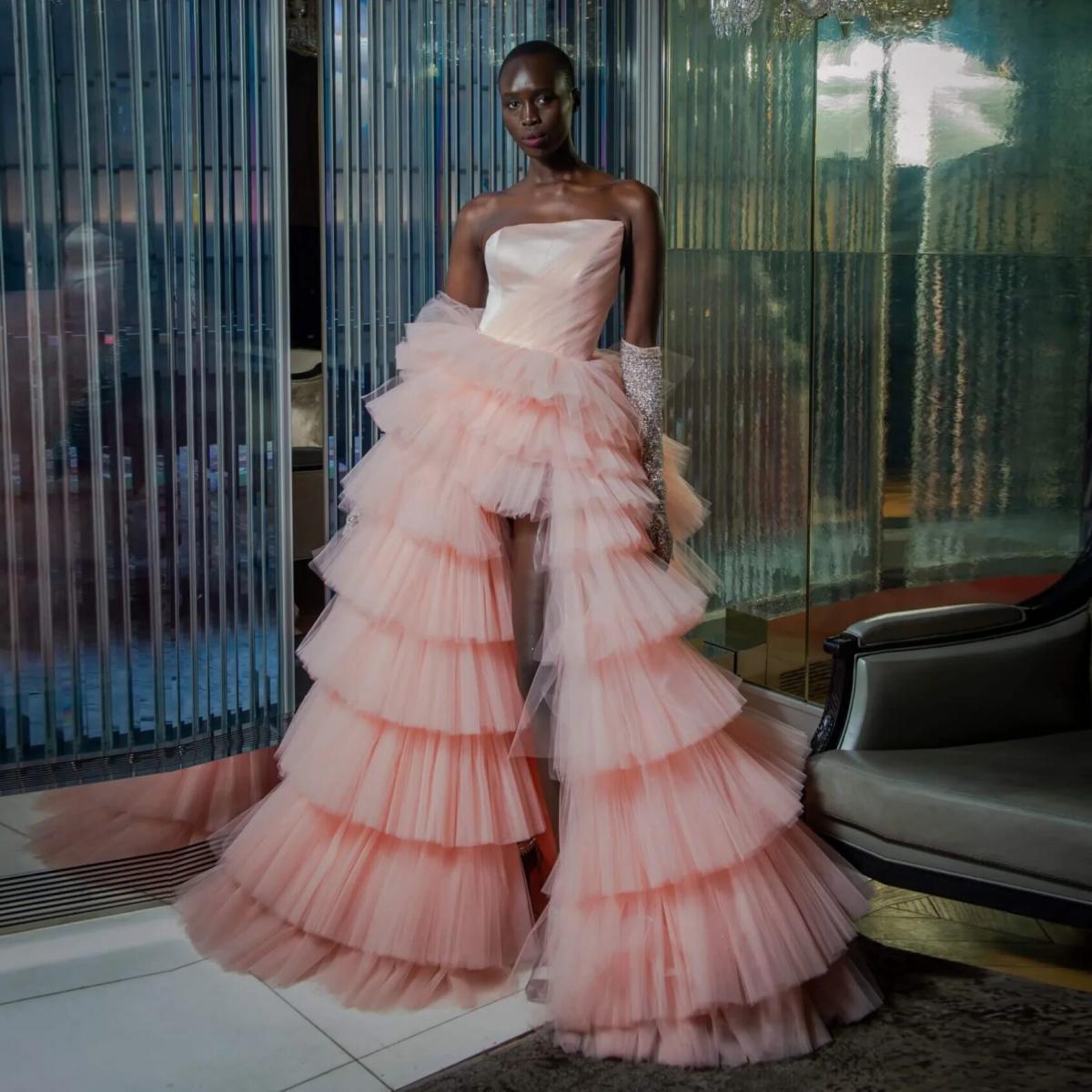High low 2024 ball gown dresses