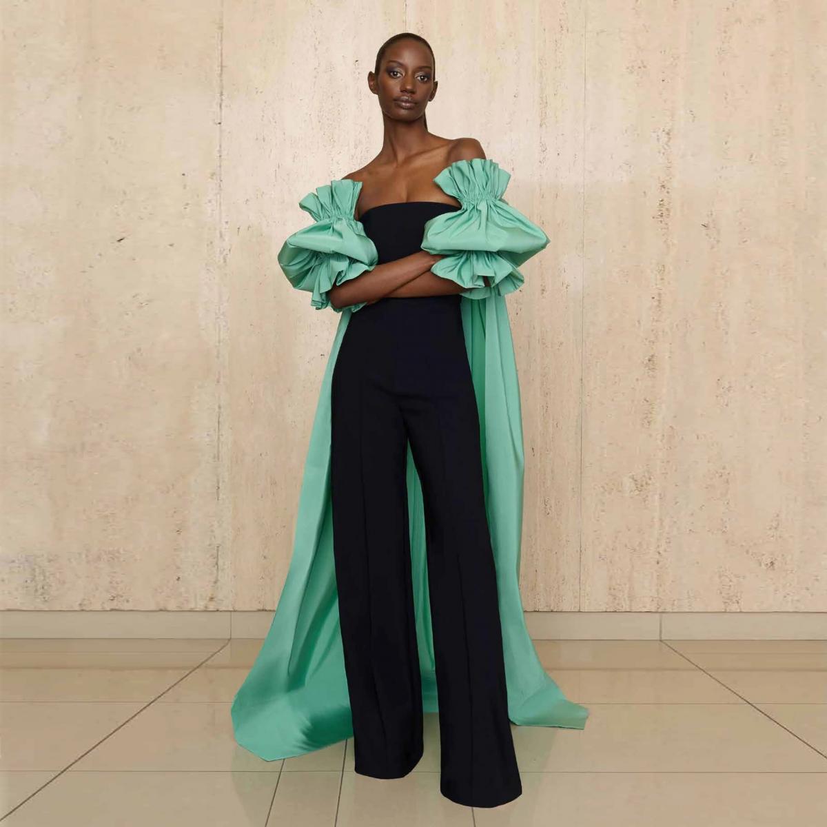 Prom romper with cape online