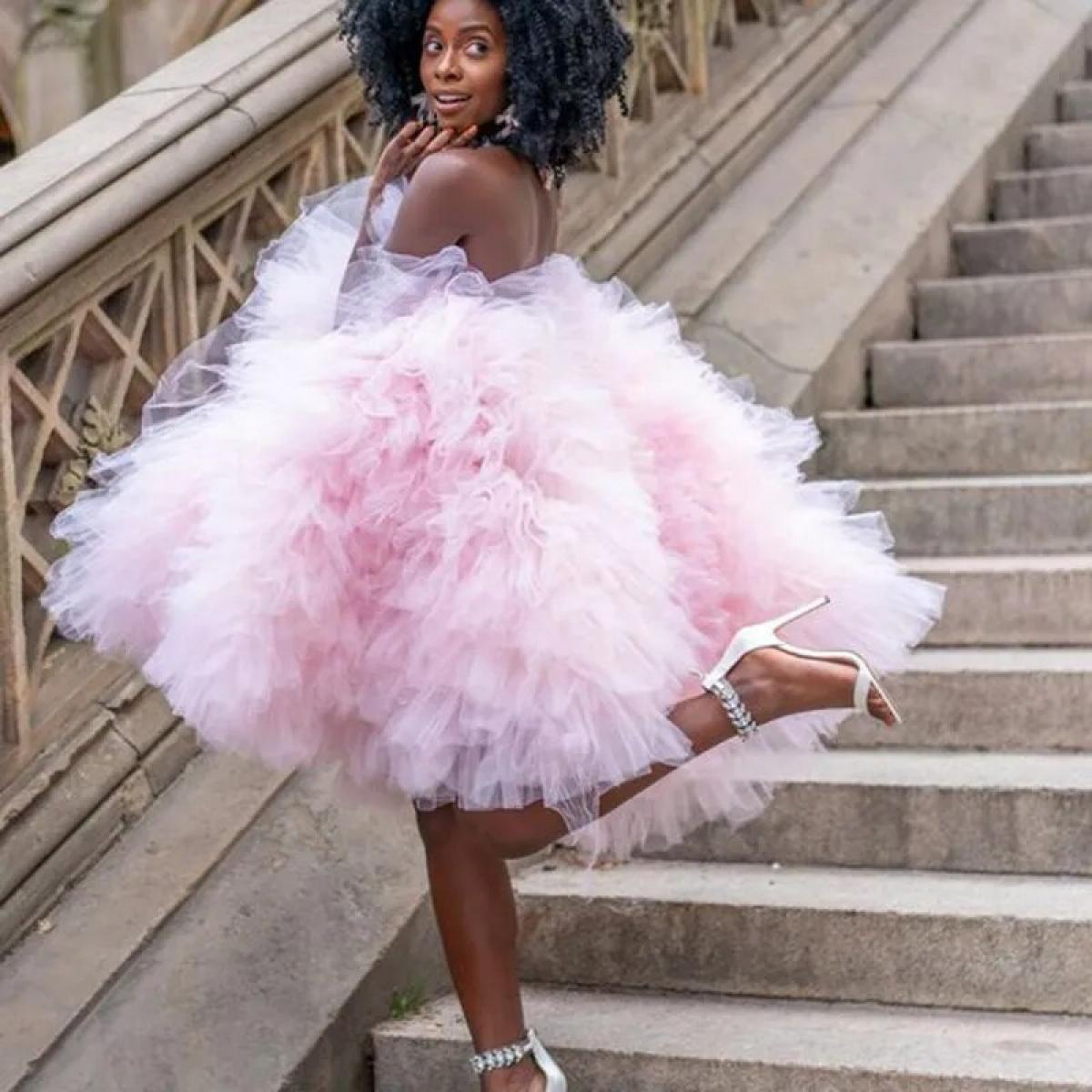 Puffy top cocktail dresses