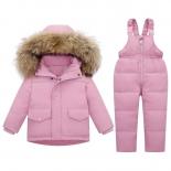 30℃ New Children Little Girls Clothing Set Toddler Clothes Kids Ski Suit Down Jacket Jumpsuit Boys Snowsuit Parka Over