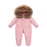 30 invierno cálido traje de nieve niño 90% chaqueta de plumón de pato abrigo infantil ropa para niño niña chico mono 2 ~ 6y Park