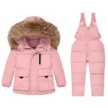 Winter Down Jacket Jumpsuit Boy Baby Warm Overalls Kids Parka Hooded Coat Child Snowsuit Snow Toddler Girl Clothes Cloth