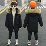 30 Degrees Boys Clothes Parka Coat For Winter 2023 New Thick Clothing Warm Padded Cotton Jackets Children Outwear Kids S