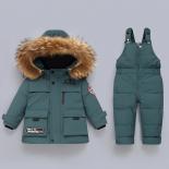 مجموعة ملابس الأطفال 2 قطعة سترات شتوية دافئة للأولاد بذلة للرضع ملابس أطفال بناتي للأطفال Snowsui