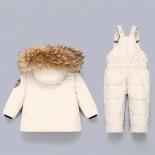 مجموعة ملابس الأطفال 2 قطعة سترات شتوية دافئة للأولاد بذلة للرضع ملابس أطفال بناتي للأطفال Snowsui