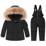 Parka Hooded Boy Baby Overalls Winter Down Jacket Jumpsuit Warm Kids Coat Child Snowsuit Snow Toddler Girl Clothes Cloth