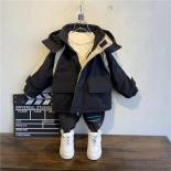 Winter Boy Coat Baby Parka Hooded Cotton Plus Velvet Thicken Warm Camouflage Jacket Children Outwear Kids Clothes Girls 
