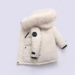 New Children Winter Down Jacket Boy Clothes Thick Warm Hooded Coat Kids Parka Real Fur Spring Teen Clothing Outerwear Sn
