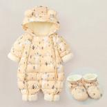 New Born Baby Girl Clothes Winter Wear Snowsuit Plus Velvet Thick Baby Boy Jumpsuit Romper Overalls Toddler Coat Infant 