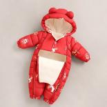New Born Autumn Winter Overall For Children Infant Thicken Clothes Boy Hooded Baby Costume Little Girls Clothing Toddler