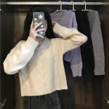 סתיו גרסה חדשה קלאסית טוויסט משוחרר סוודר סרוג סוודר אישה 2023