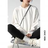 Spring Autumn Women's Solid Color Loose Long Sleeve T Shirt O Neck Basic Top Bottomed Shirt Casual Tshirt Woman Femal