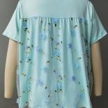 Camiseta con costuras de encaje para mujer, Top Y2k, primavera y verano, 2023