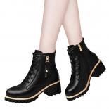 Zapatos para mujer 2024 gran oferta botas básicas con cordones/tacones altos otoño alta calidad clásicos concisos punta redonda 