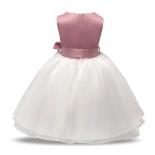 فستان رسمي أبيض للمعمودية للفتيات الصغيرات الأميرة اللطيفة بعمر 1 2 سنة ملابس حفلات عيد الميلاد ثوب حفلة التعميد توتو D