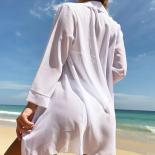  String Halter White Bikini Set 3 Piece Swimsuit With Long Shirt Cover Up Beachwear Bow Swimwear Biquinis Bikinis 2024 M