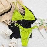  One Shoulder Swimwear Crystal Chain Bikini Micro Thong Swimsuit Women 2023 High Leg Cut Bathing Suit Bikinis Set Mujer 