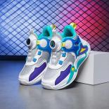 Children's Shoe For Girl Boy High Top Basketball Sport Shoes Kid Casual Sneakers Anti Slip Cotton Wear Resistant Explosi