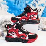 Children's Shoe For Girl Boy Winter Cotton Snow High Tops Sneaker Outdoor Keep Warm Non Slip Shoes Hard Wearing Explosiv