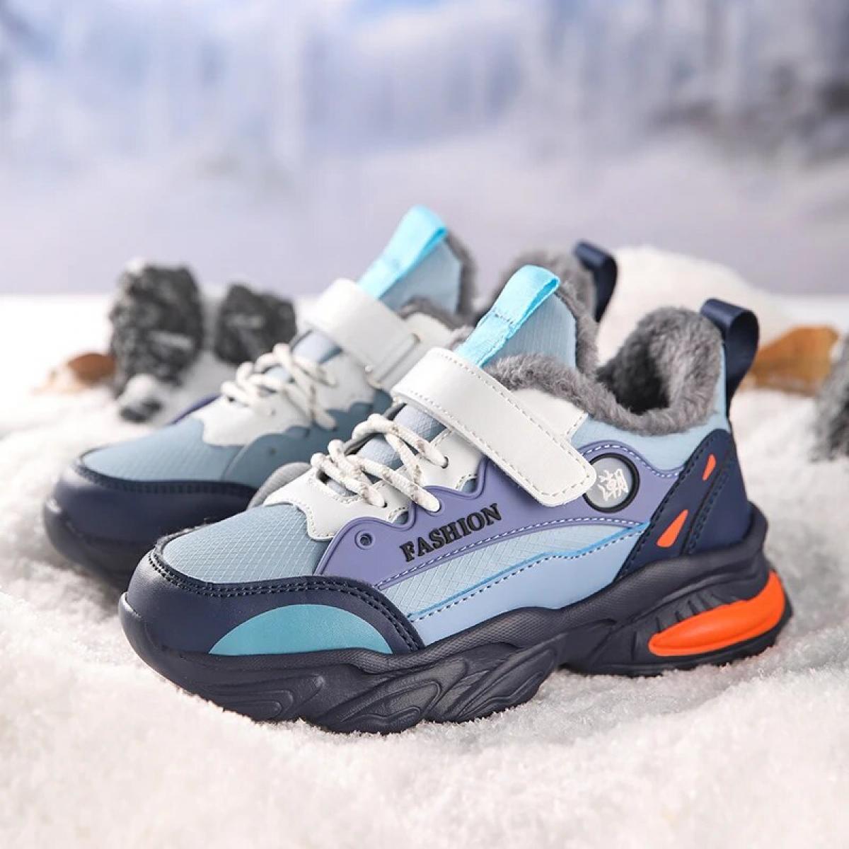 Scarpe casual invernali per ragazze dei ragazzi Scarpe da ginnastica per bambini da basket all aperto Tenere al caldo Resistente